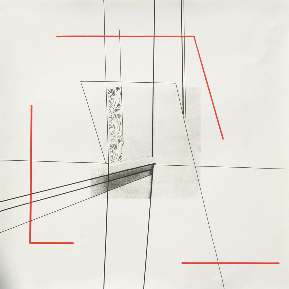 Reconsolidation #1. 2016. Photolithography, Mixed Media. 20.5” x 20.5”