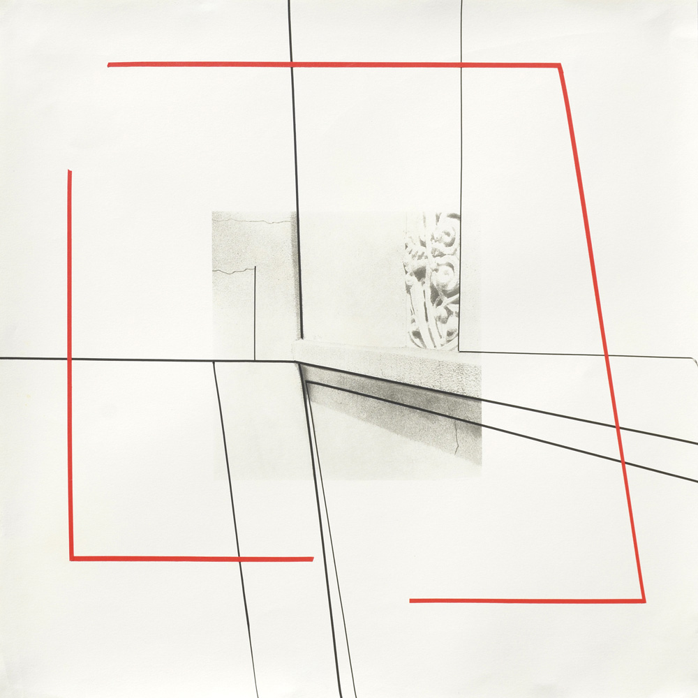 Reconsolidation #2. 2016. Photolithography, Mixed Media. 20.5” x 20.5”