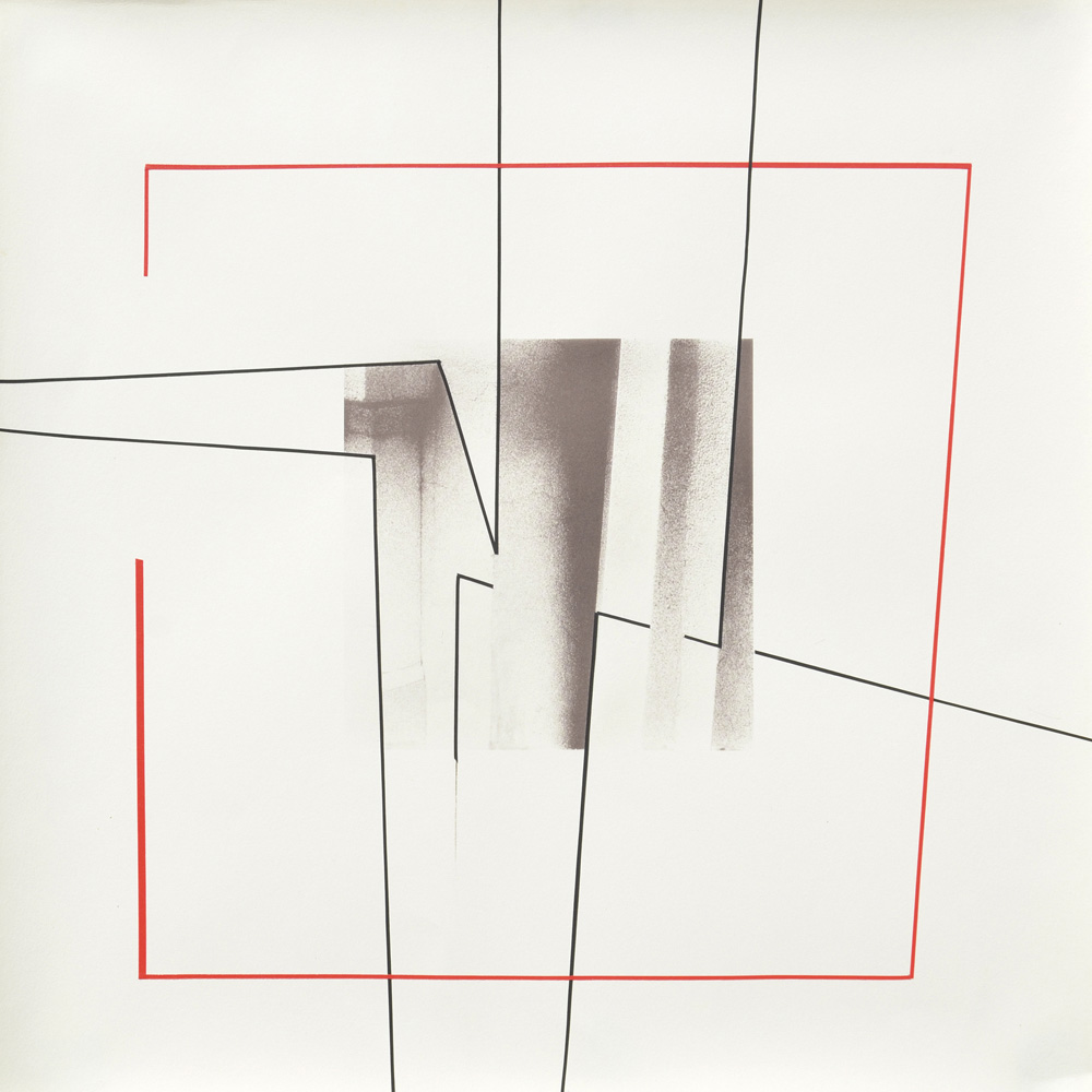 Reconsolidation #5. 2016. Photolithography, Mixed Media. 20.5” x 20.5”