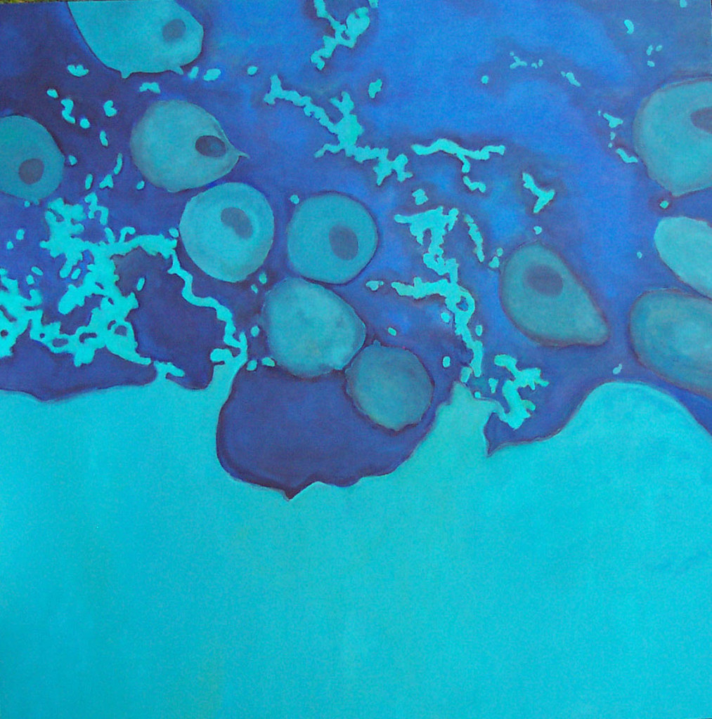 HIV, oil on canvas, 50” x 50”