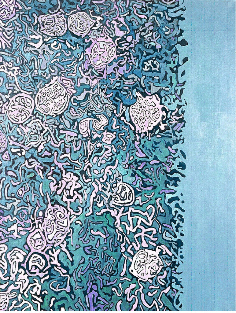 Renal Cortex, acrylic on canvas, 60” x 48”