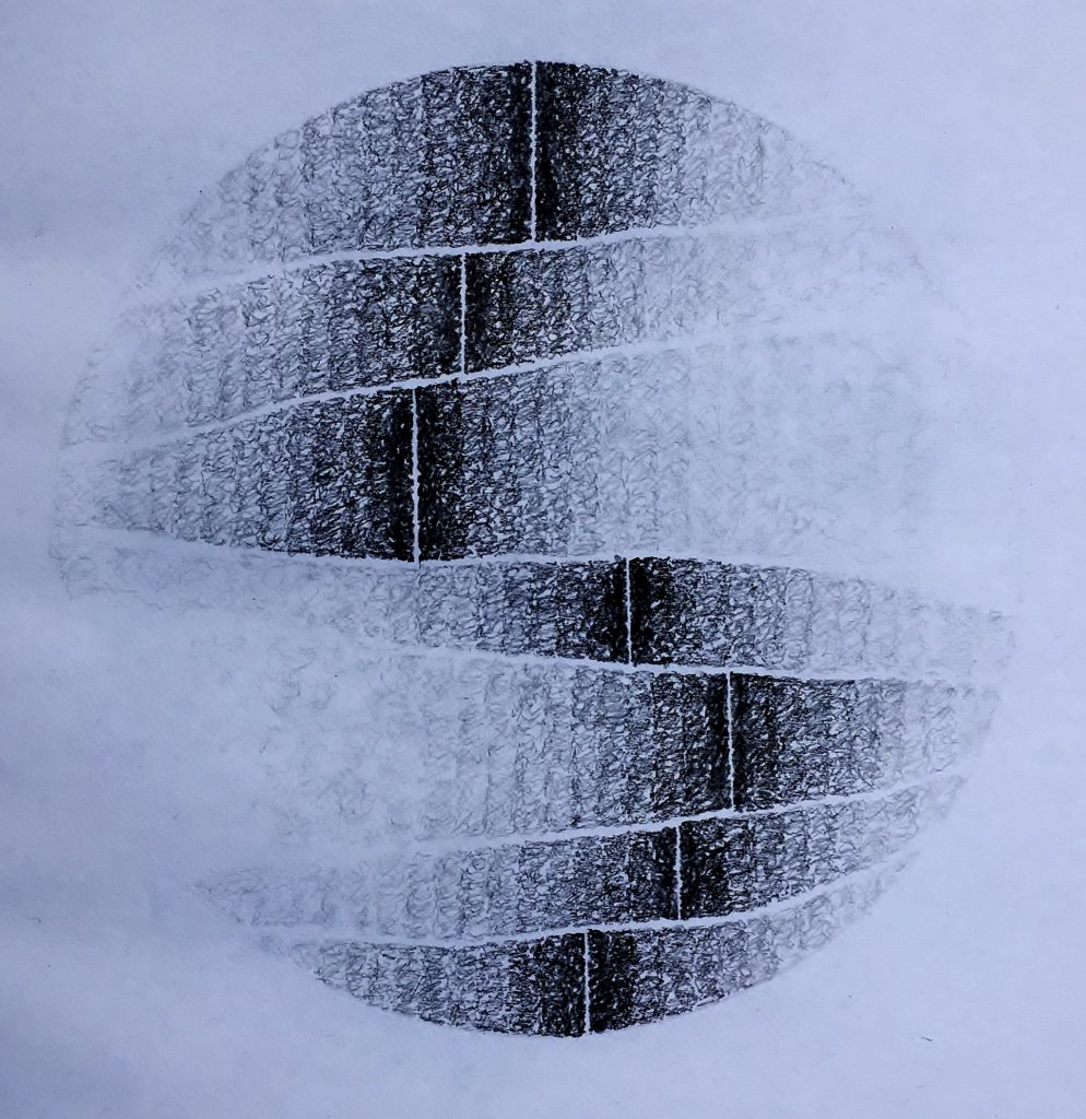 Shift #8, 2017, graphite, 30 x 30cms