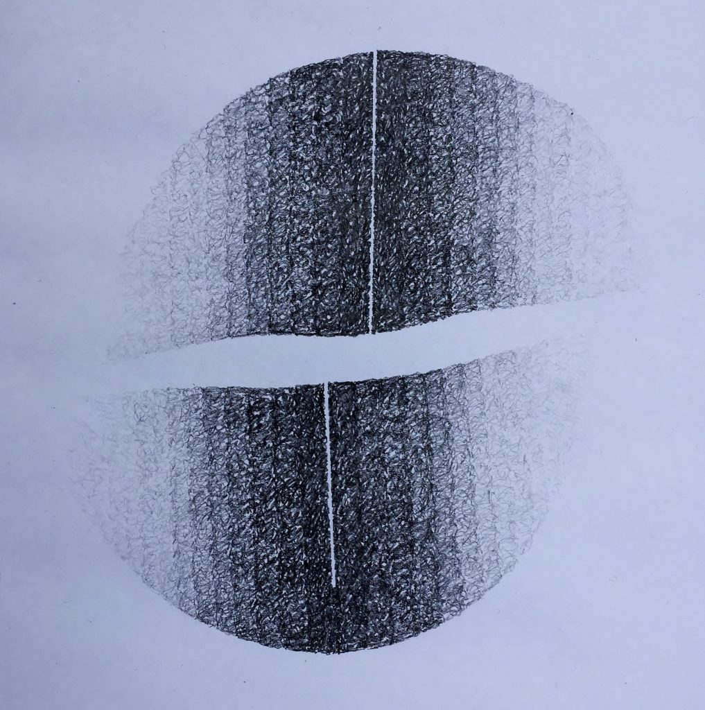 Shift # 12, 2017, graphite, 30 x 30cms